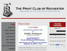 Tablet Screenshot of printclubofrochester.org